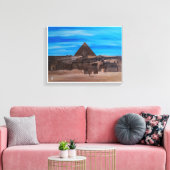 Toile Le Grand Sphinx et la Pyramide de Khafre (Insitu(Salon))