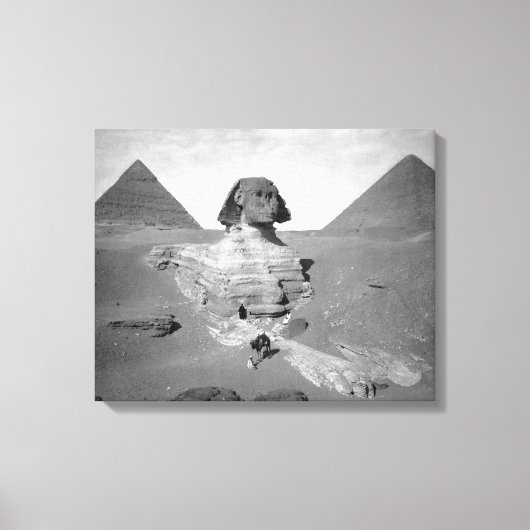 Toile Le Grand Sphinx & Pyramides, 1878 (Recto)