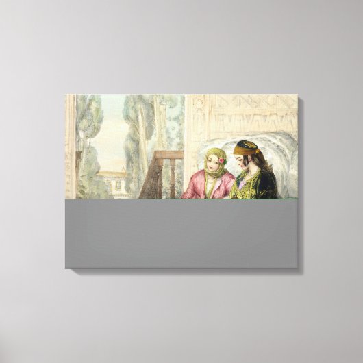 Toile Le Harem, plaque 1 de 'Illustrations de Constant (Recto)