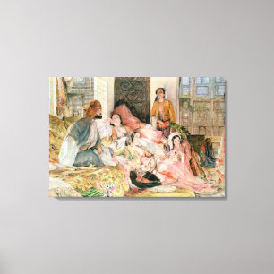 Toile Le Harem, vers 1850