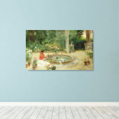 Toile Le Jardin aux Fleurs, 1899 (huile sur toile) (Insitu (Plancher de Bois))