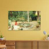 Toile Le Jardin aux Fleurs, 1899 (huile sur toile) (Insitu(Salon))