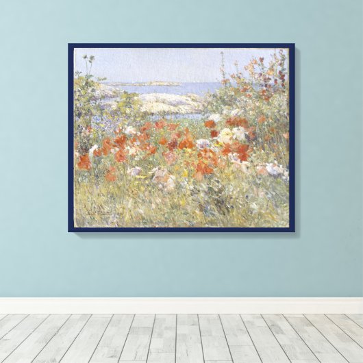 Toile Le jardin de Celia Thaxter par Frederick Childe Ha (Insitu (Plancher de Bois))