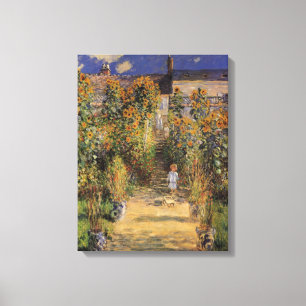 Toile Le jardin de l'artiste à Vetheuil par Claude Monet