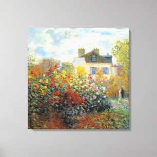 Toile Le Jardin de Monet à Argenteuil Art 24 x 24