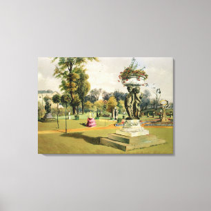 Toile Le jardin de terrasse, abbaye de Woburn