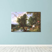 Toile Le jardin d'Eden, 1659 (Insitu (Plancher de Bois))