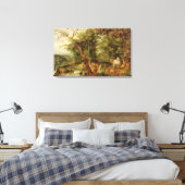 Toile Le Jardin d'Eden ; dans l'arrière - plan La Tempta (Insitu(Chambre))
