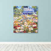 Toile "Le Jardin des pivoines" (Insitu (Plancher de Bois))