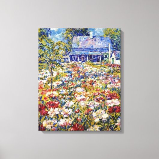 Toile "Le Jardin des pivoines" (Recto)
