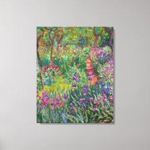 Toile Le Jardin Iris De Giverny By Claude Monet