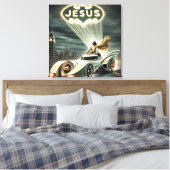Toile Le Jesusmobile : Sauveur dans la nuit (Insitu(Chambre))