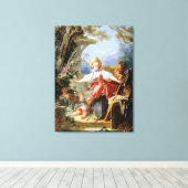Toile Le jeu de l'Homme Aveugle de Jean-Honoré Fragonard (Insitu (Plancher de Bois))