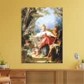 Toile Le jeu de l'Homme Aveugle de Jean-Honoré Fragonard (Insitu(Salon))
