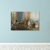 Toile Le Jeune Mozart au clavichord (Insitu (Plancher de Bois))