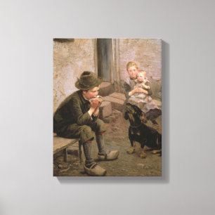 Toile Le joueur d'organe de bouche