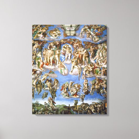 Toile Le Jugement dernier Fresque de Michelangelo (Recto)