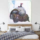 Toile « Le Julbock » Chèvre de Noël par John Bauer (Insitu(Chambre))