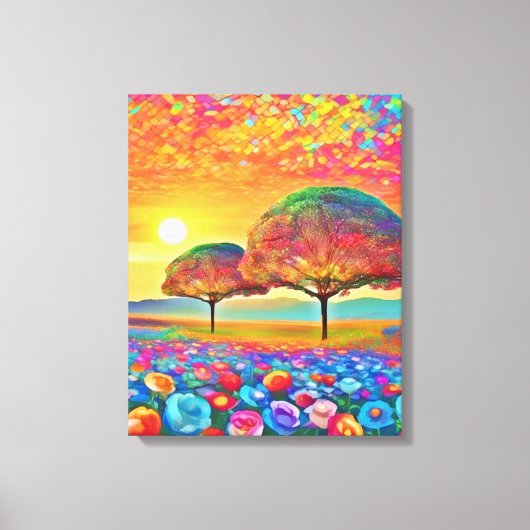Toile Le kaléidoscope de Sunset Nature (Recto)