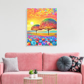 Toile Le kaléidoscope de Sunset Nature (Insitu(Salon))