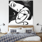 Toile Le Kiss By Moonlight et Ocean (Insitu(Chambre))