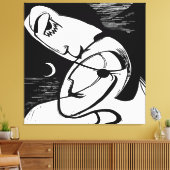 Toile Le Kiss By Moonlight et Ocean (Insitu(Salon))