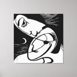 Toile Le Kiss By Moonlight et Ocean