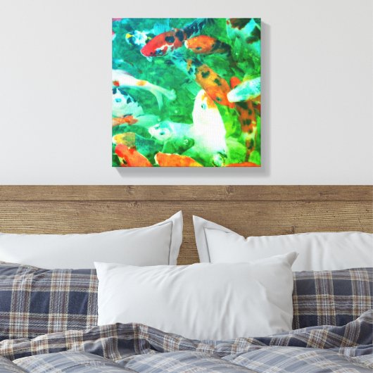 Toile Le Koi Pond vert (Insitu(Chambre))