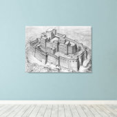 Toile Le Krak des Chevaliers, reconstruction (Insitu (Plancher de Bois))