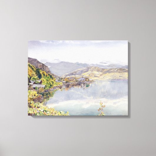 Toile Le lac de Lucerne, le mont Pilatus à l'écart (Recto)