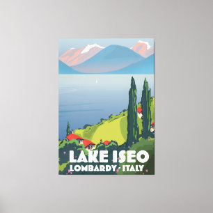 Toile Le lac d'Iseo, Lombardie