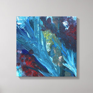 Toile Le lac et les mauvaises herbes 14x14"