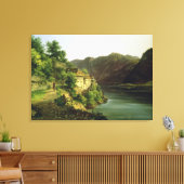 Toile Le lac Hallstatter, 1824 (huile sur toile) (Insitu(Salon))