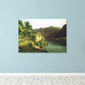 Toile Le lac Hallstatter, 1824 (huile sur toile) (Insitu (Plancher de Bois))