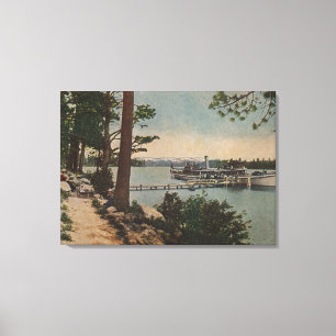 Toile Le lac Tahoe, CA - vue verte de baie avec le