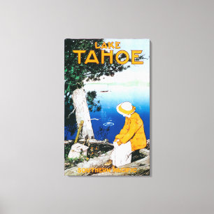 Toile Le lac Tahoe PosterLake promotionnel Tahoe, CA