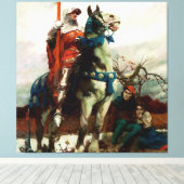 Toile Le Lancaster à venir par Howard Pyle (Insitu (Plancher de Bois))