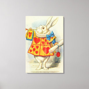 Toile Le lapin blanc
