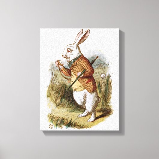 Toile Le lapin blanc - Alice au pays des merveilles (Recto)