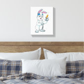Toile Le lapin comme docteur à la vaccination avec la se (Insitu(Chambre))
