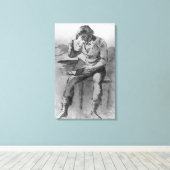 Toile Le lecteur (Insitu (Plancher de Bois))