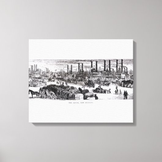 Toile Le Levee, Nouvelle-Orléans (Recto)