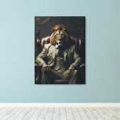 Toile Le lionpère (Insitu (Plancher de Bois))