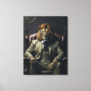 Toile Le lionpère