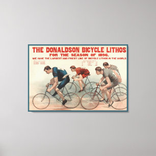 Toile Le Lithos à bicyclette Donaldson ~ Publicité Vinta