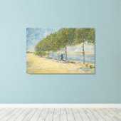 Toile Le long de la Seine Canvas (Insitu (Plancher de Bois))