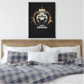 Toile Le Loup Alpha. Ajouter du Texte ou un Nom sur une (Insitu(Chambre))