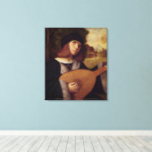 Toile Le Lute Player (Insitu (Plancher de Bois))