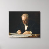 Toile Le Maître d'écriture par Thomas Eakins (Recto)