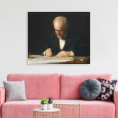 Toile Le Maître d'écriture par Thomas Eakins (Insitu(Salon))